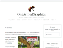 Tablet Screenshot of onearmedgraphics.com